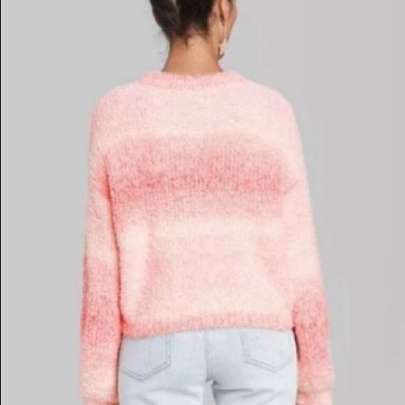 peach multi sweater - Picture 7 of 7